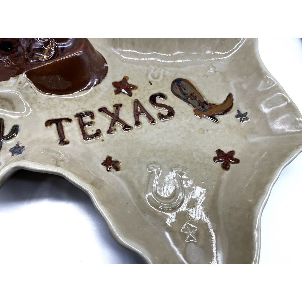Homestudio Canyon Ranch Nacho Dip Serving Platter Texas State Homestead Tray - Picture 5 of 5